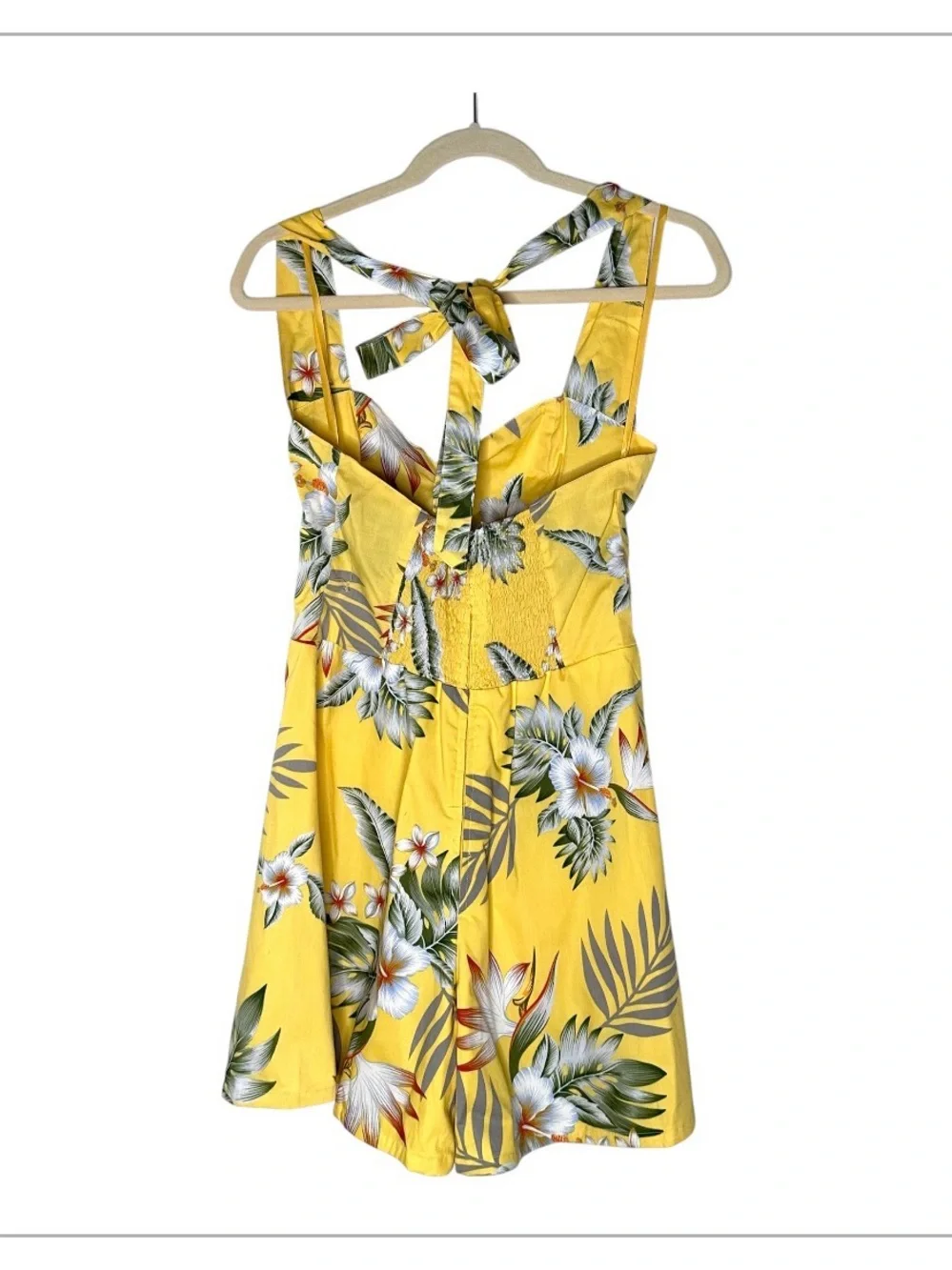 Hell Bunny Vixen 2013 Tropical Vacation Halter Romper Pinup Playsuit S - Picture 6 of 7